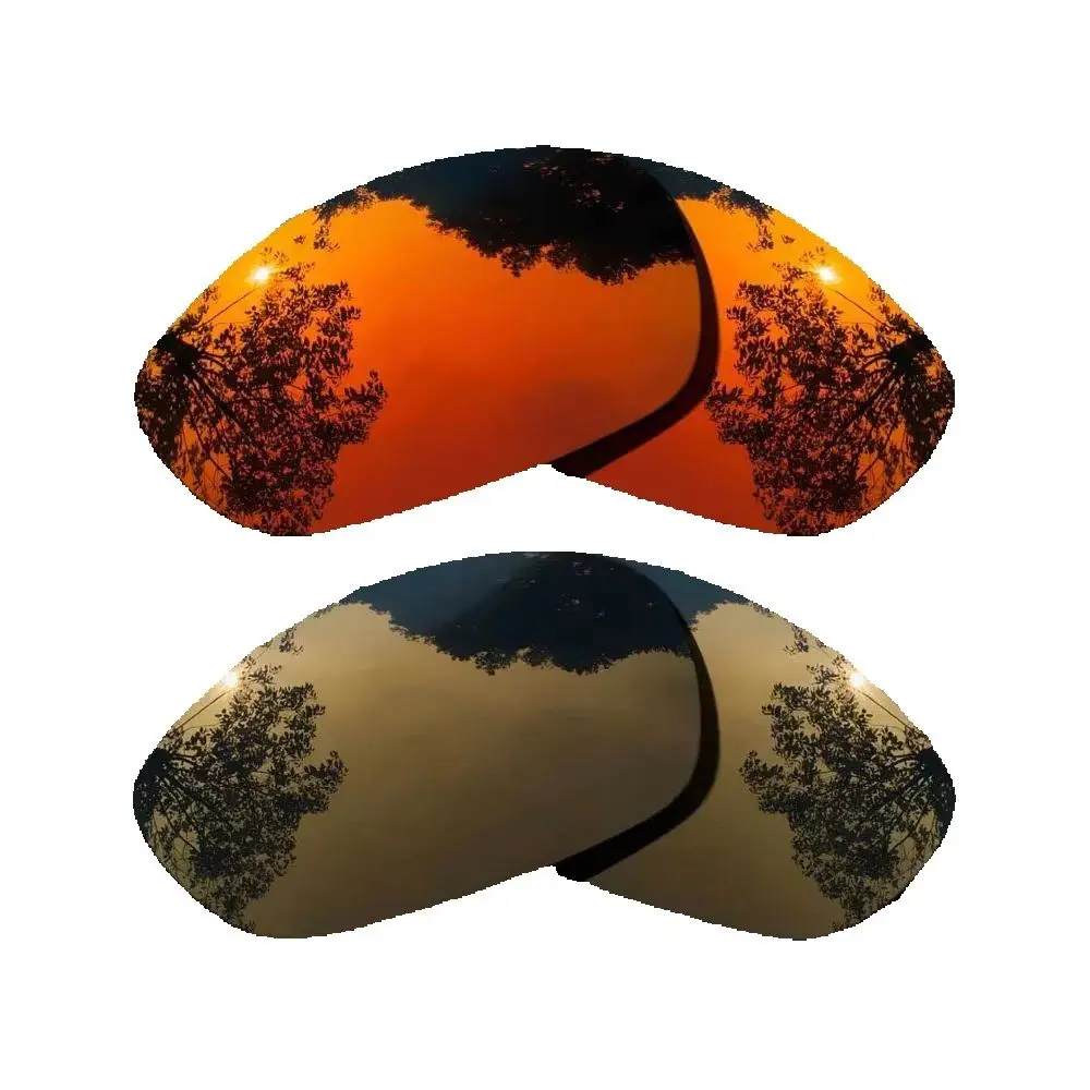 

Red Orange&Bronze Copper Sunglasses Polarized Replacement Lenses for Oakley Straight Jacket 2007