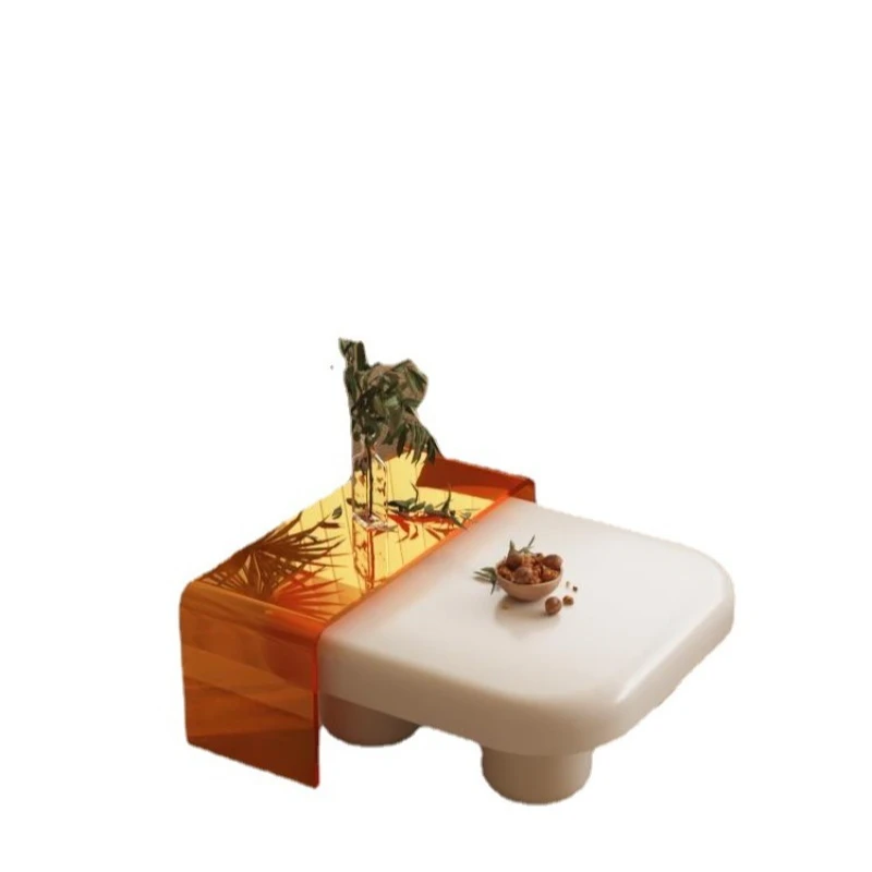 

Xiaohongshu cloud coffee table, small apartment Japanese Internet celebrity wabi sabi cream wind bed and breakf