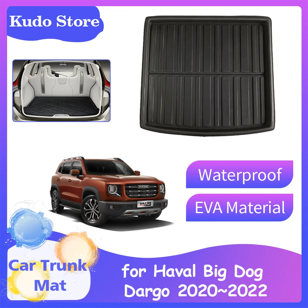 

Car Trunk Mats for Haval Big Dog Dargo 2020~2022 2021 Rear Cargo Pad Liner Covers Floor Luggage Storage Tray Carpets Accessories