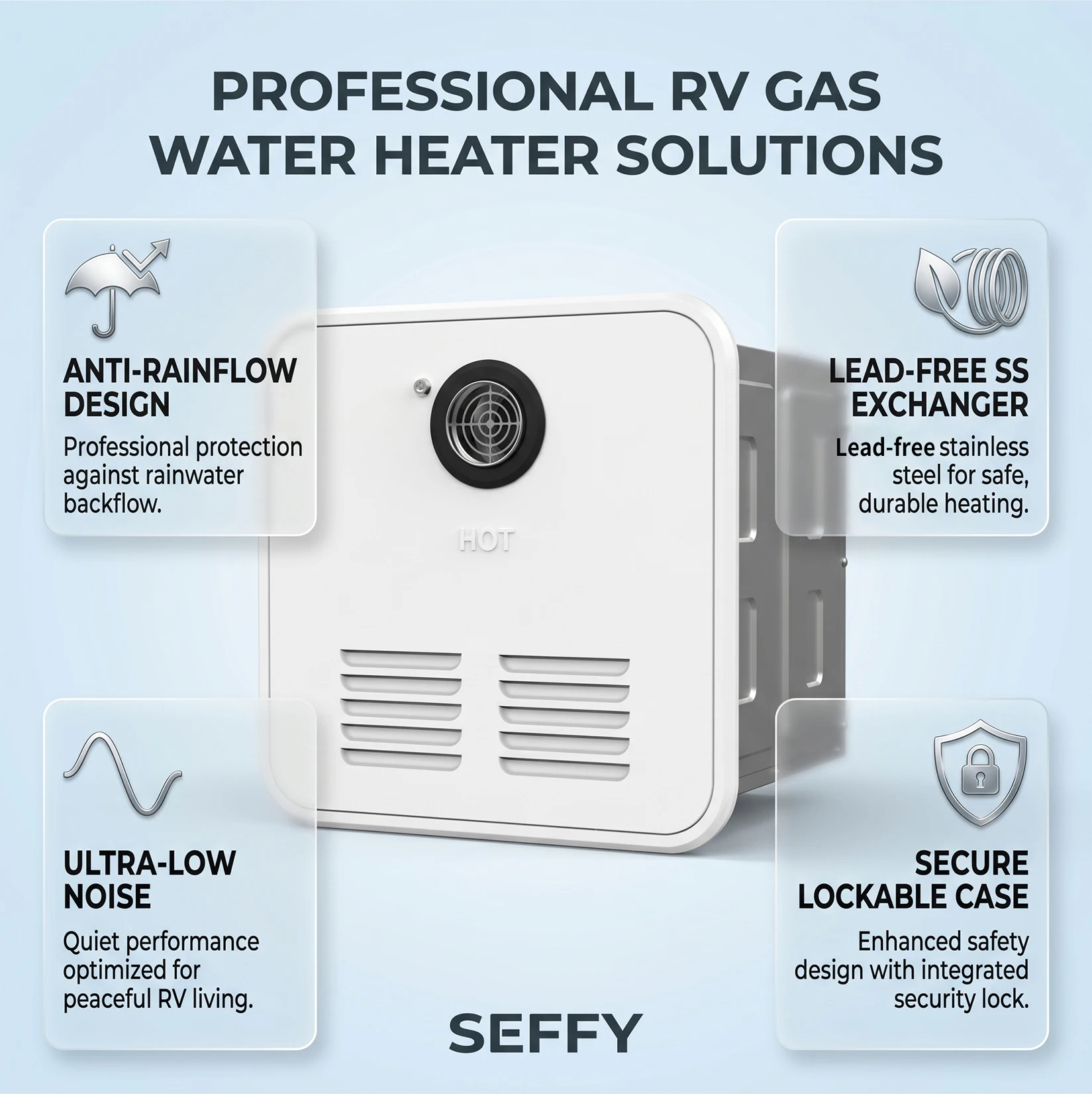 Outdoor gas and car water heater 65000-stainless steel tankless rainproof and backflow factory direct supply can be customized