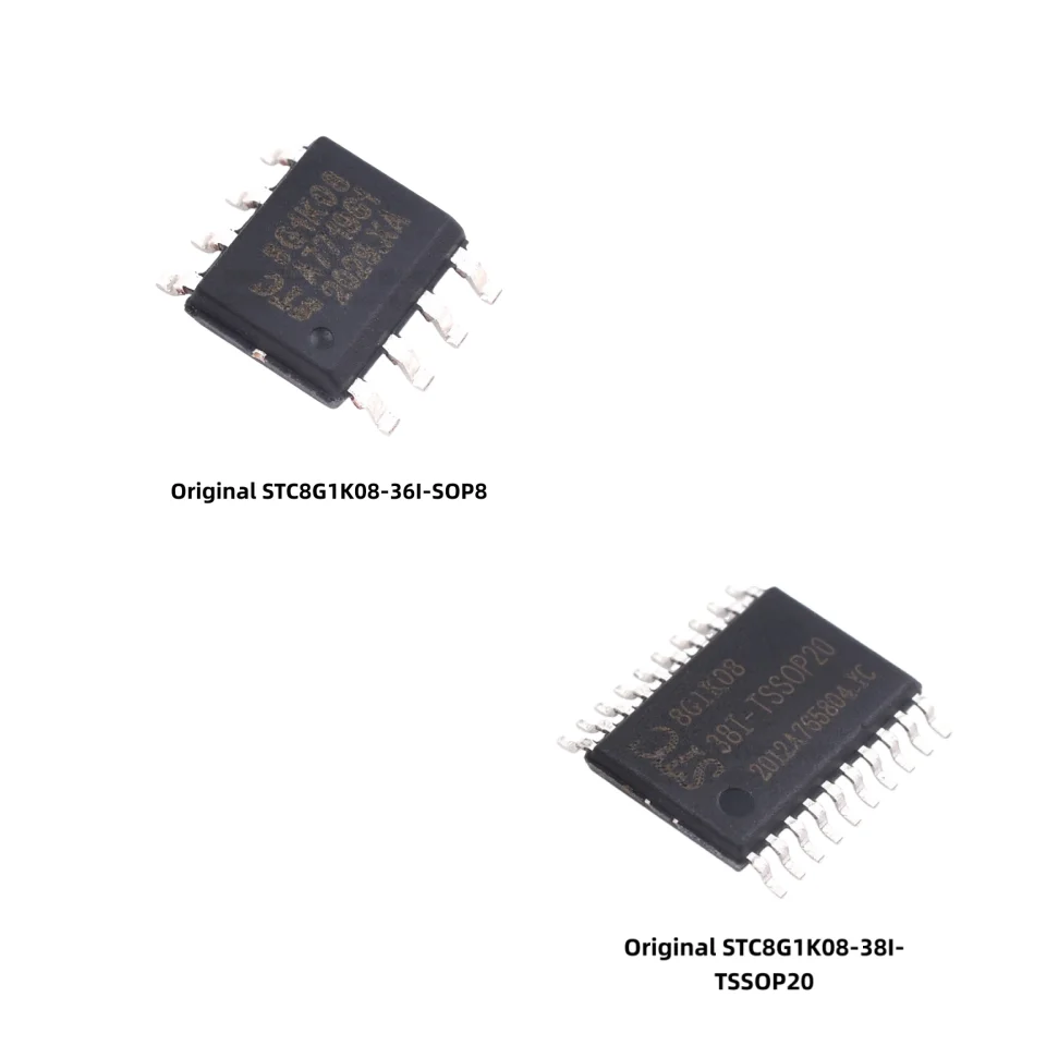 5-piece set 51 Microcontroller STC8G1K08-36I-SOP8/STC8G1K08-38I-TSSOP20