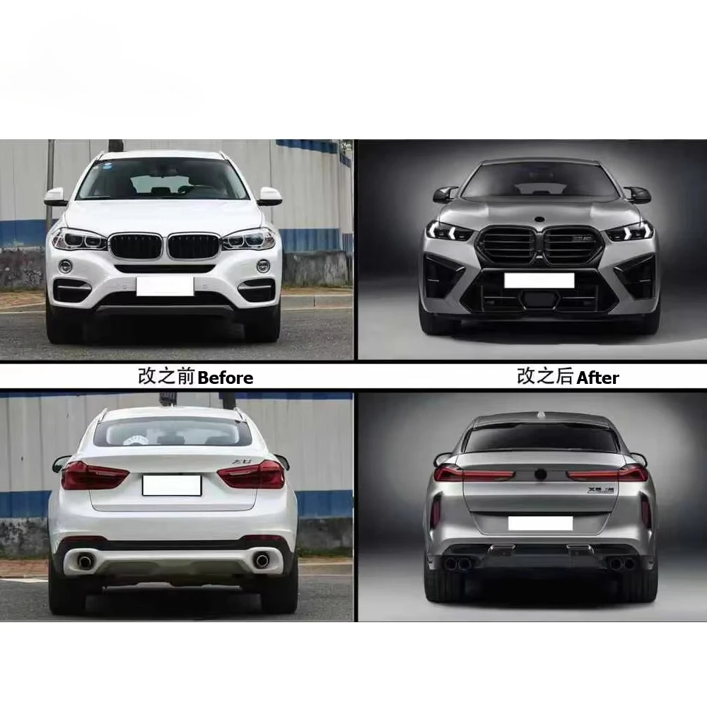 Automobiles Car Parts Auto Full Set Body Kit for 2015-2019 Year X6 F16 Upgrade F96 2024 X6M Bodykit Facelift F16 Old to New Part