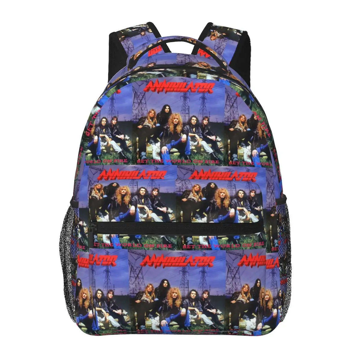 DTG Band Annihilator Alice In Hell Thrash Backpacks Boys Girls Bookbag Students School Bags Cartoon Travel Rucksack Shoulder Bag