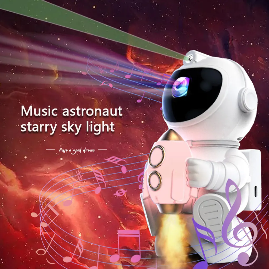 Astronauts Starry Sky Projector Projector Night Light Bluetooth Speaker With LED Night Light Bedroom