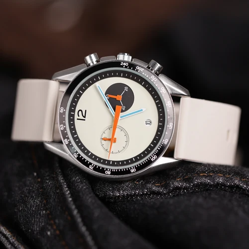 Reloj deportivo multifuncional CILOA para hombre, esfera grande de alta calidad, regalo de lujo, correa redonda de silicona, reloj de cuarzo resistente al agua