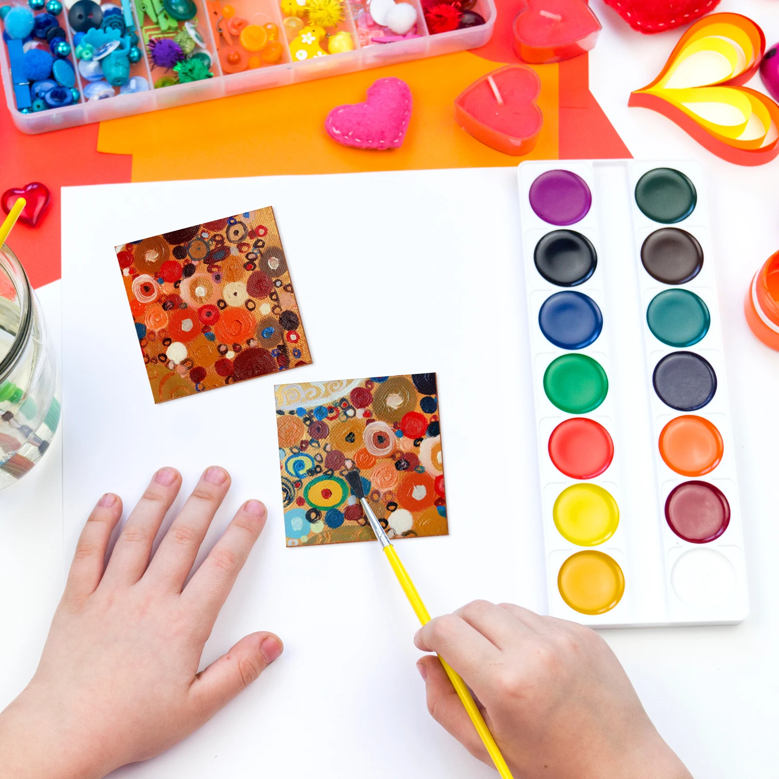 

50Pcs Wood Star Slices Unfinished Square Pieces Blank DIY Crafts for Wedding Home Decoration Painting Gift Tags