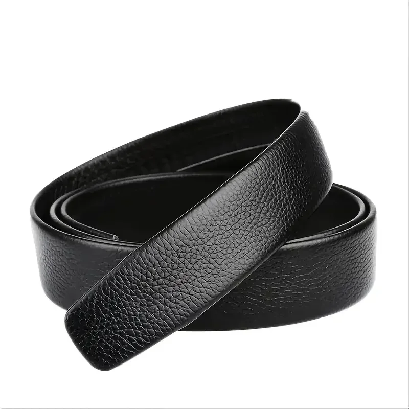 Fashion Business Men'S Belt Genuine Luxury Brand Metal Buckle Belt High-Quality PU Leather Soft Belt with Cargo Pants Jeans gallery 5
