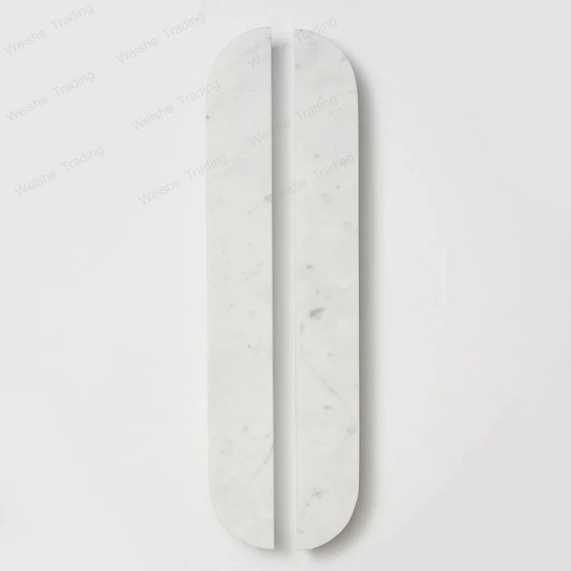 

100% natural marble French drawer wardrobe handle high-end villa home decoration doorknob