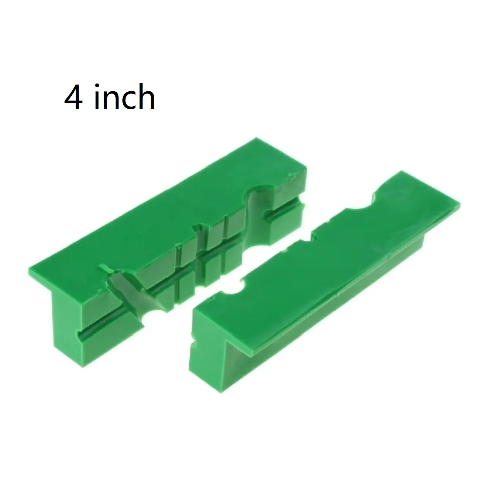 2pcs Magnetic Soft Pad Jaw Rubber 4/5/6 Inch For Metal Bench Vise Clamp Bench Screw Jaws For Woodworking Metal Green Accessories