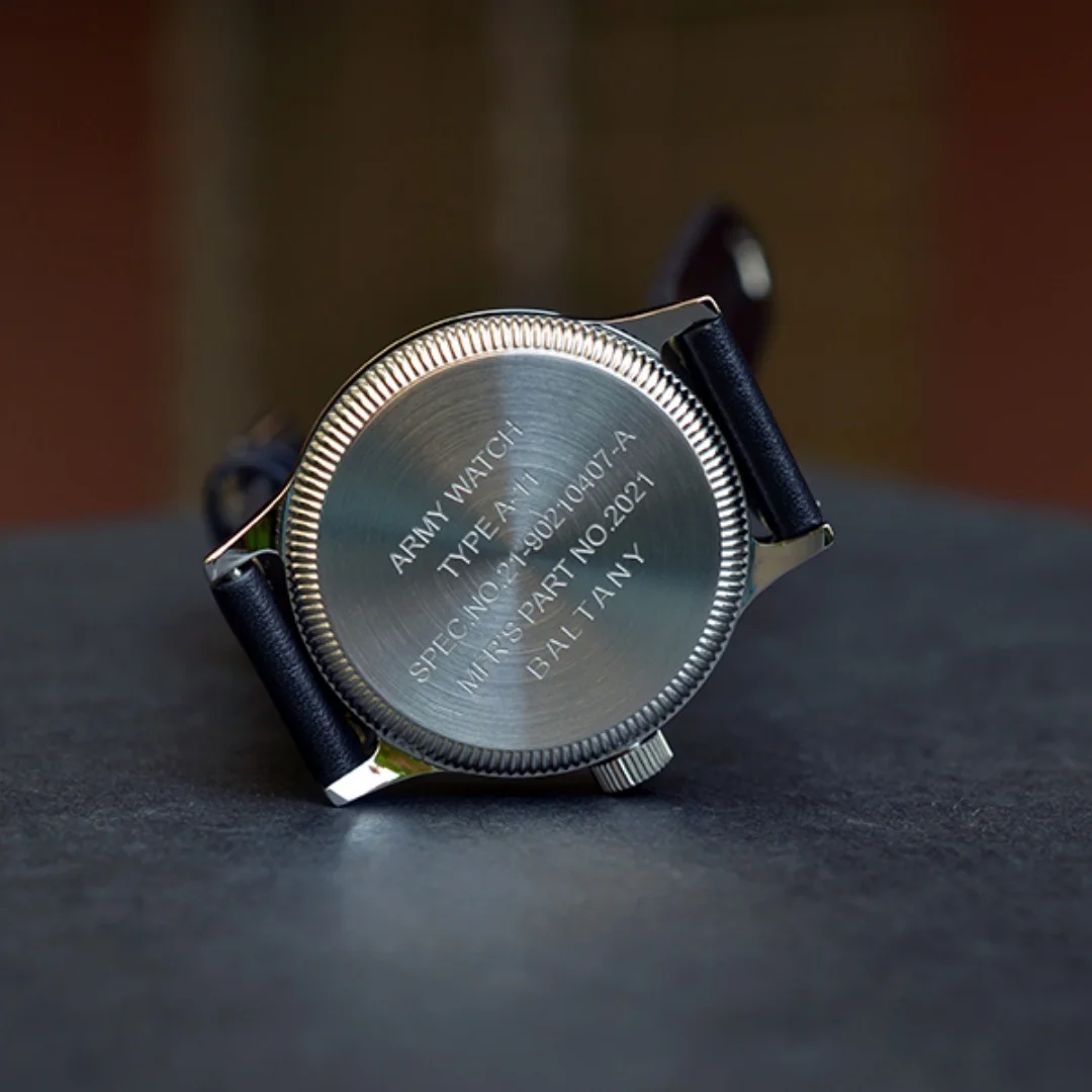 Baltany ريترو الفاخرة العسكرية التلقائية الميكانيكية ساعة رجالية الياقوت الزجاج الفولاذ المقاوم للصدأ 100 متر مقاوم للماء تكريم الساعات