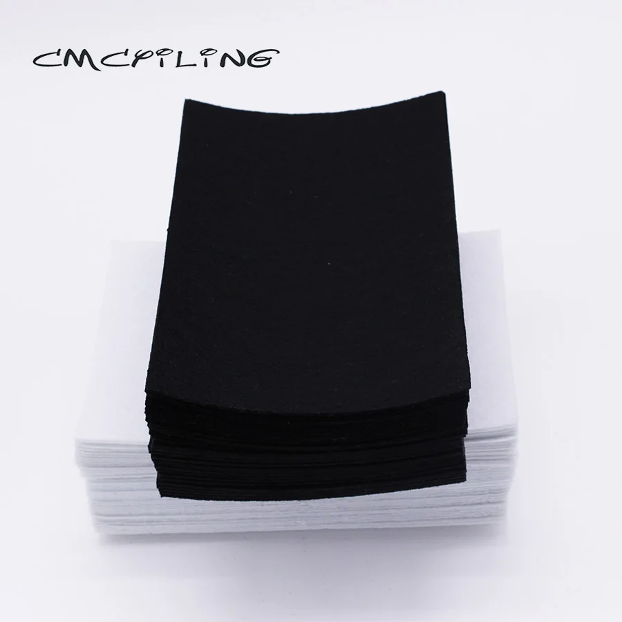 40Pcs/Lot 10*15cm White Felt Fabric Nonwoven Sheets For Needlework DIY Sewing Handmade 1 MM Thickness Polyester  Cloth