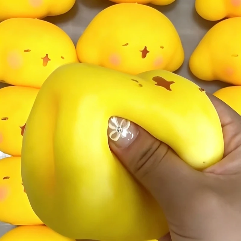 Crunchy Tangyuantu Ball Squishy Stress Ball Fidget Toy Crunchy Squeeze Ball Round Blocks Filled ASMR Anti Stress Toys for Adults - view 6