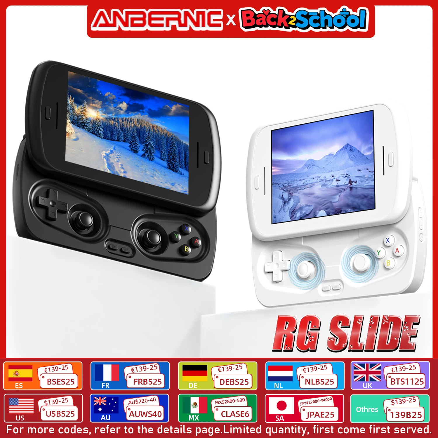 ANBERNIC RG 슬라이드 핸드 헬드 4.7 인치 LTPS 인 셀 디스플레이 1280*960 스크린 게임 콘솔 레트로 비디오 게임 플레이어 안드로이드 13 5000mAh