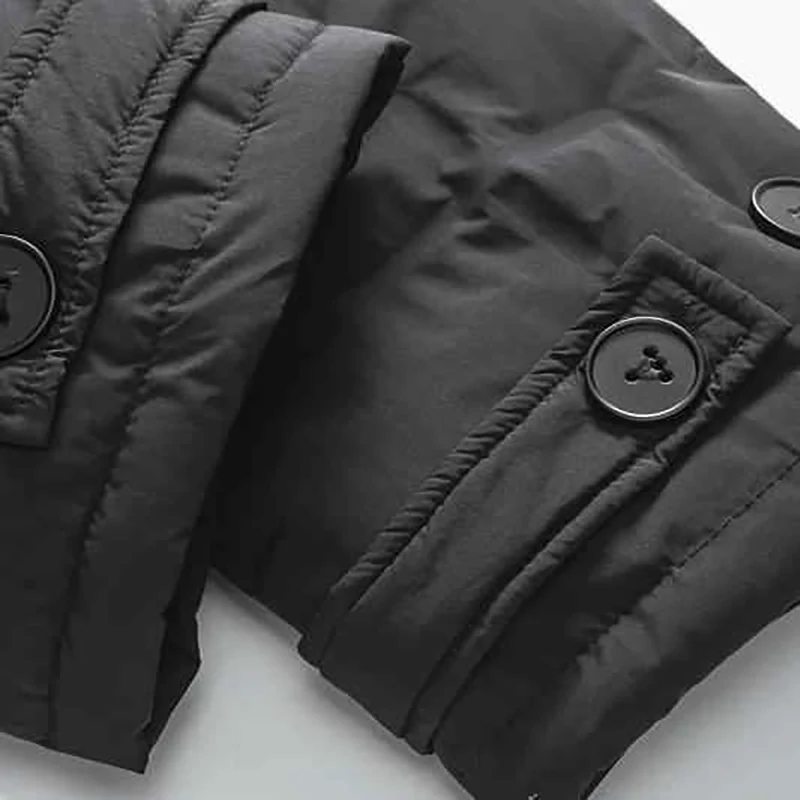 الشتاء الرجعية 90% الأبيض بطة أسفل سترة خفيفة الوزن الرجال العصرية 2025 معطف القطن الدافئ