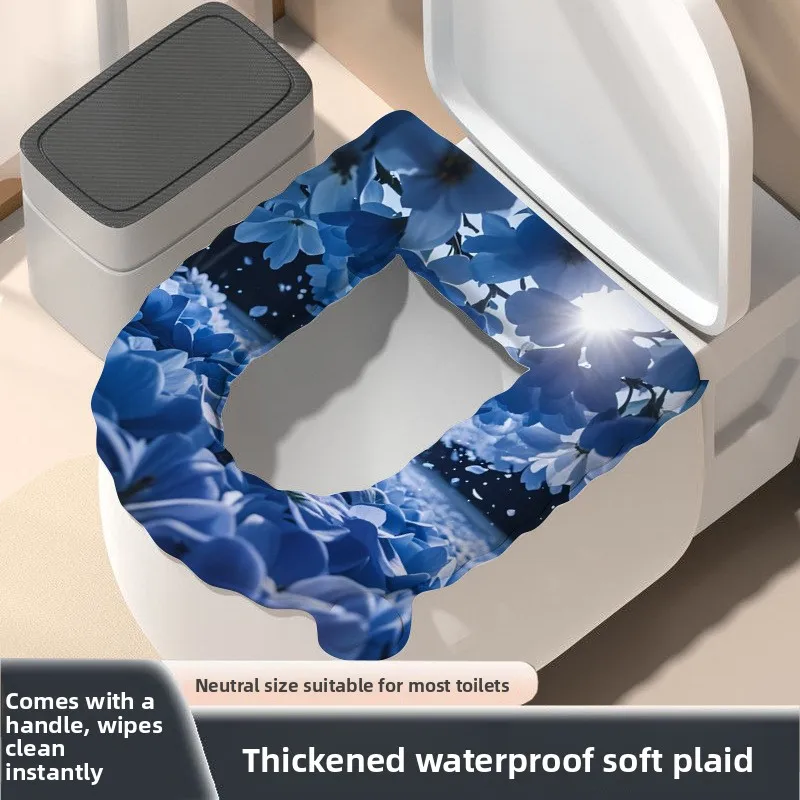 2025 New EVA Toilet Seat Cover Waterproof Universal All Season Cute Girl Design Soft Comfortable Anti Slip Easy Clean for Home