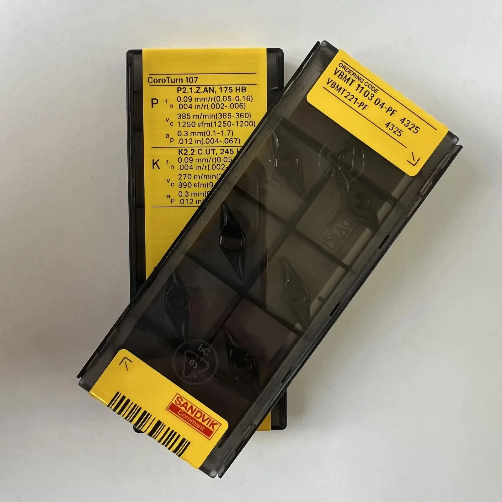 

VBMT110304-PF 4325 / CNC lathe carbide blade 10 PCS