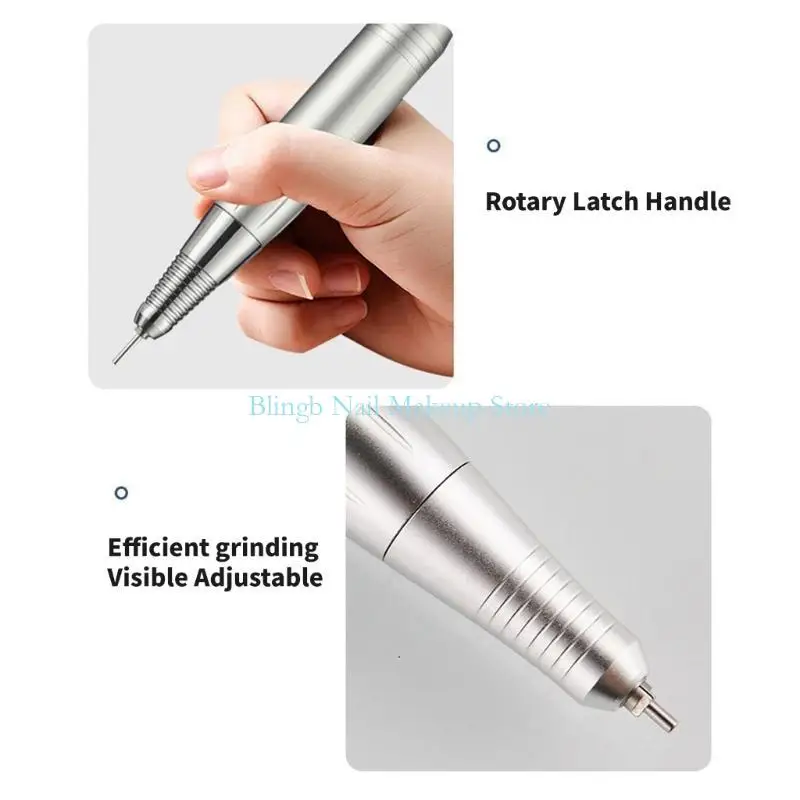 Máy khoan móng không dây 28ta 45000 vòng / phút có thể sạc lại tệp điện động cho móng chân