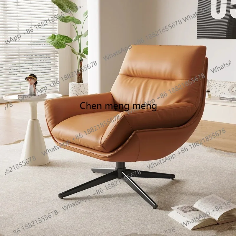 

Accent High Back Living Room Chairs Luxury Classic Single Leather Chairs Design Relaxing Cozy Sillas De Sala