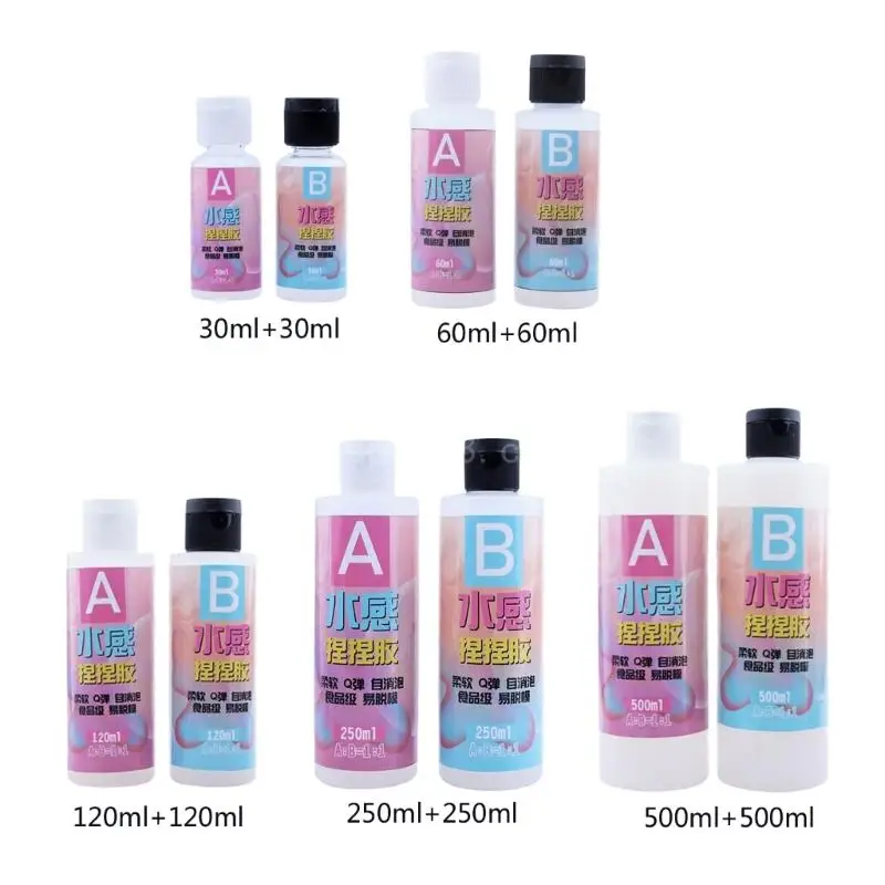 Soft Silicone 1:1 AB Epoxy Resin Adhesive for Food Grade Adhesive Children Toy Making Supplies DIY 30-500ml