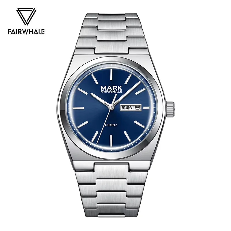 

Mark Fairwhale Business Watch for Men Fashion Stainless Steel Quartz Watches Famous Brand High Quality Waterproof Reloj Hombre