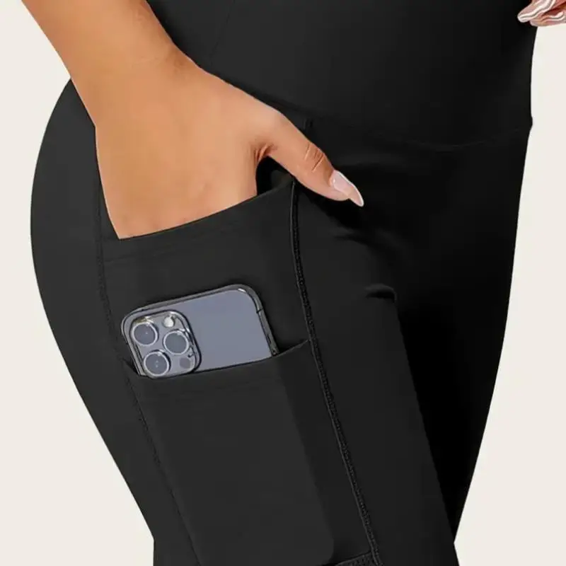 High Waist Women's Tight Pants with kets Soft Abdomen Control New 2025 Cross-Border Sle Spring KTV Evening Gown