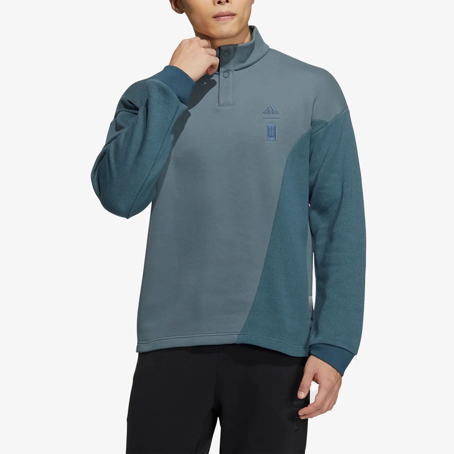 

Adidas genuine Wuji Series Men's Stand Collar Sweatshirt HY5848