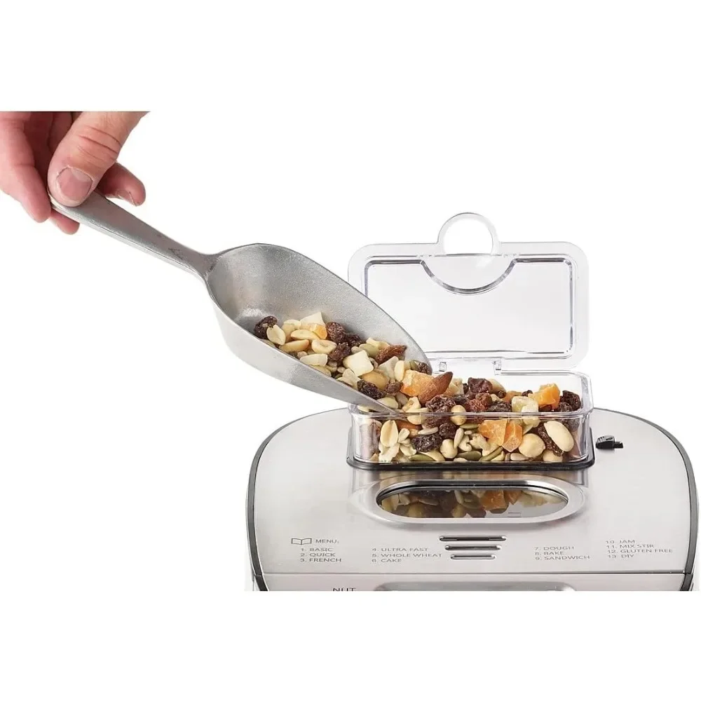 Bread Maker,Hand Wash Only, 13 in-1, Easy To Use,  Electric Bread Maker Other Kitchen Appliances, Normal, Silver