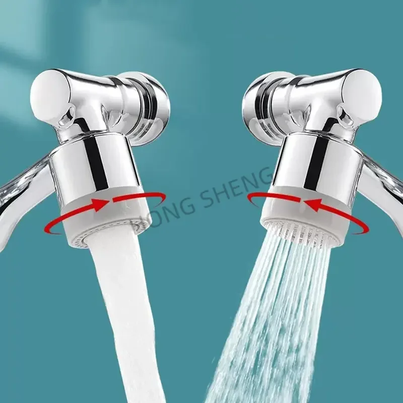 1440 Degree Universal Tap Aerator Splash-proof Swivel Water Saving Plastic Faucet Spray Head Wash Basin Tap Extender Adapter