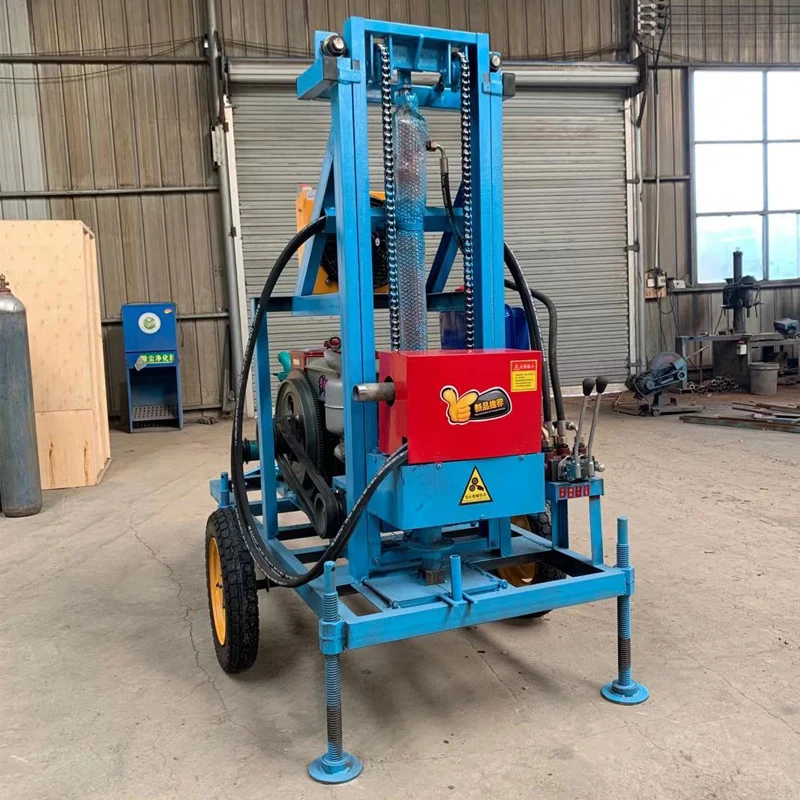 300m 350m 600 Meters Steel Crawler Mounted Rotary Water Well Drilling Rig Machine/Mine Drilling Rig