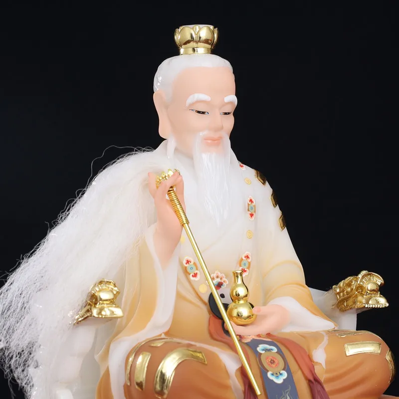 الطاوية عالية الجودة اليشم مطلية بالذهب تاي شانغ لاو يونيو الله بوذا مزار المنزل راعي القديس يبارك سلامة الأسرة الصحة حسن المظهر #5