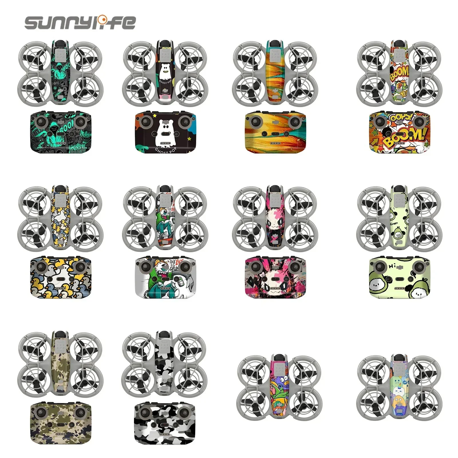 

Sunnylife Sticker Set For DJI For NEO PVC Drone Remote Control Colorful Drone Body Skin Protective Drone Accessories