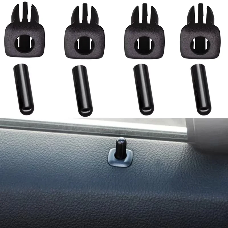 4PCS Car Rear Door Lock Pin Knob Cap for BMW 5 Series F10 F18 E39 X5 E53 520 525 523 528 530 X3 X4 F25 ABS Interior Accessories