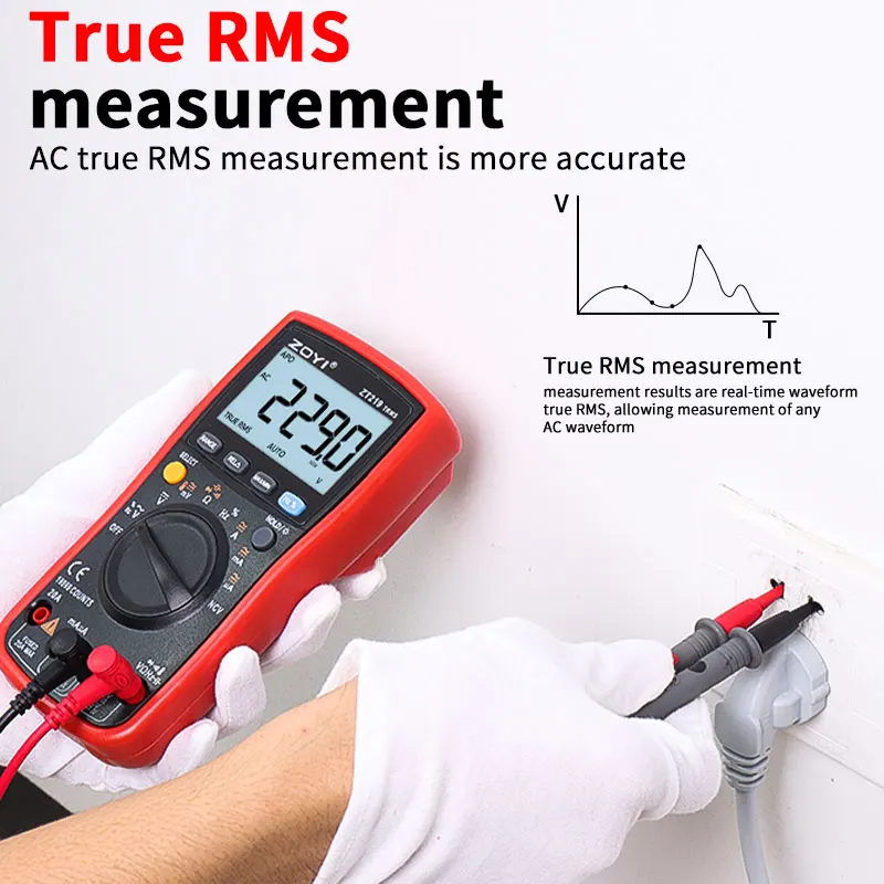 219 مقياس رقمي متعدد عالي الدقة، مقياس متعدد Rms عالي الدقة مضاد للحرق، عد 999، مقياس متعدد لقياس القيمة الفعالة الحقيقية