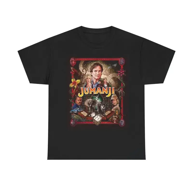 Jumanji T Shirt Vintage Robin Williams Movie Heavy Cotton