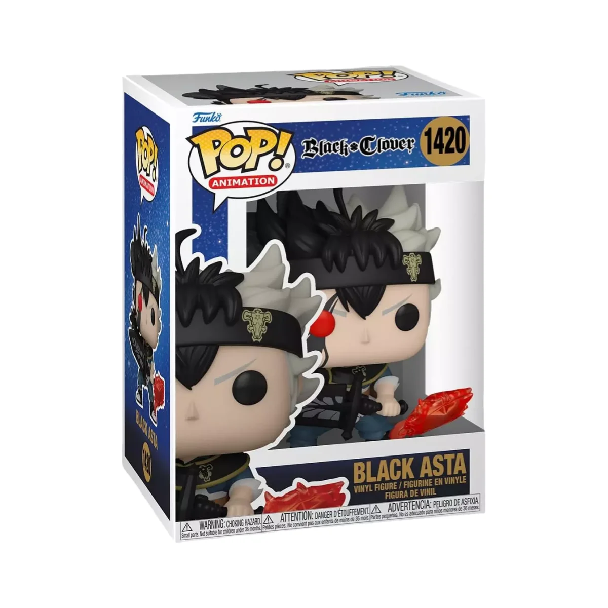 

Funko Pop Black Clover Asta #1420 Action Figure Animation Yuno (Spirit Of Zephyr) Glows Vinyl figure CollectibleLimited Edition