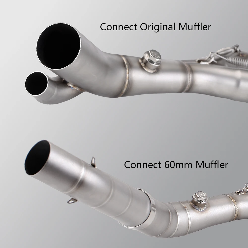 For BMW S1000RR 2017 2018 Motorcycle Exhaust Modify Manifold Escape Racing Stainless Front Pipe Compatible Original Muffler