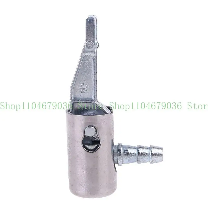 

652F Metal Air Chuck Mini Tire Inflator Hose End with Barb Connector for Hose Repair