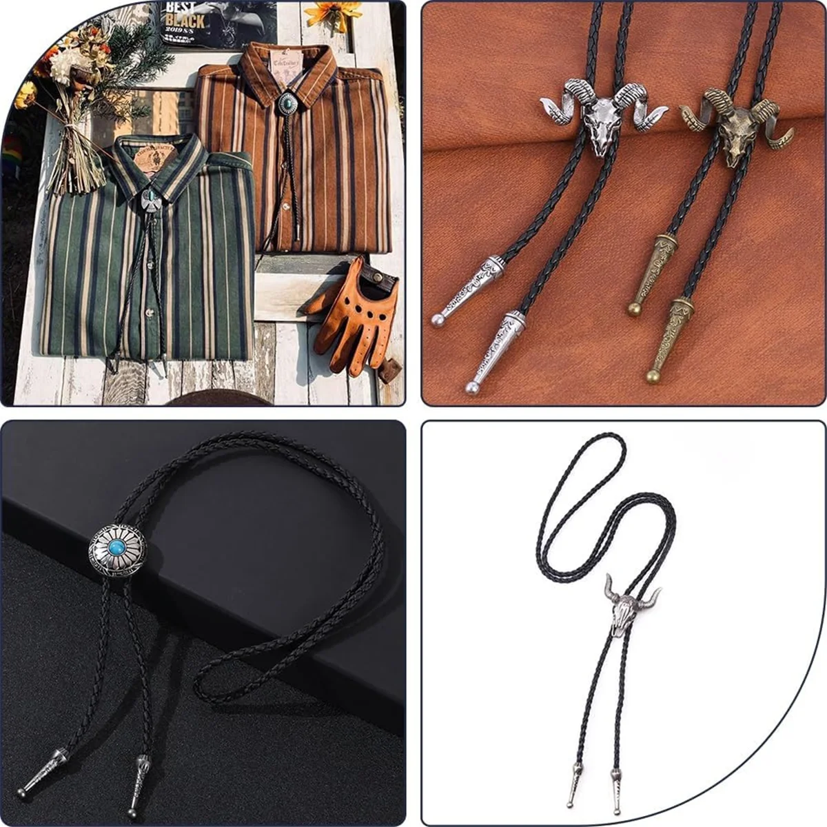 小売り！ ボロタイアクセサリーキット ラウンドスライドテクスチャードチップ ブラックチップワイヤー 合金交換用エンドキャップワイヤー ボロタイ作成用 C