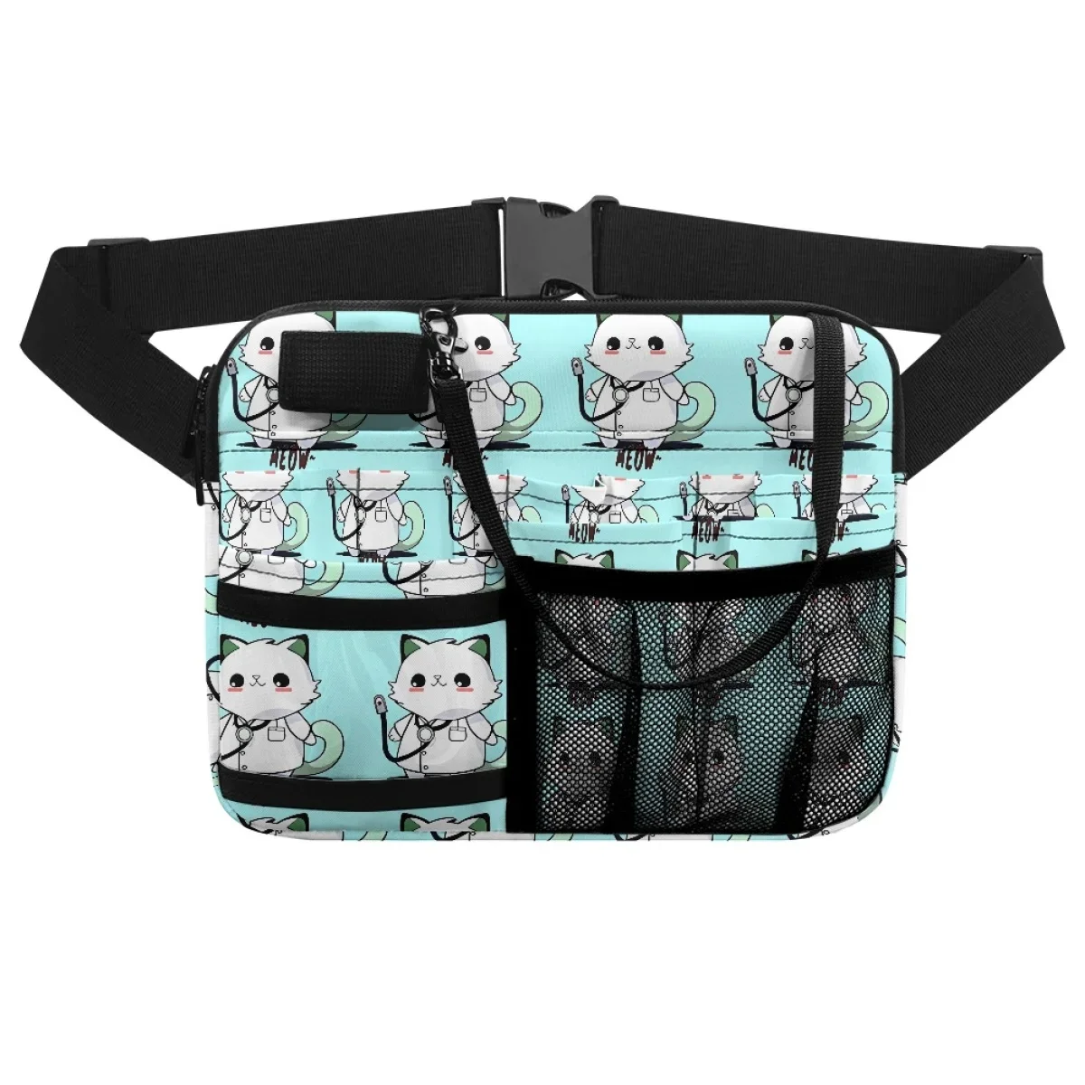 Portable Cartoon Medical Belt Pocket, enfermeira, gato, prático, personalizado, lazer, portátil, ferramentas hospitalares, armazenamento de medicamentos