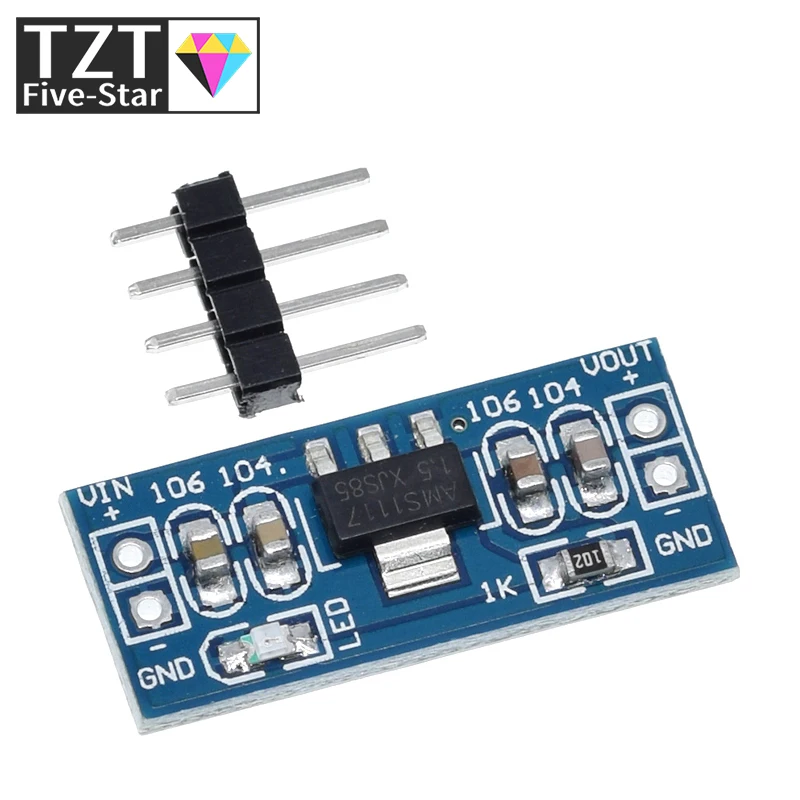 1PCS AMS1117 1.2V 1.5V 1.8V 2.5V 3.3V 5V power supply module AMS1117-5.0V power module AMS1117-3.3V For diy kit