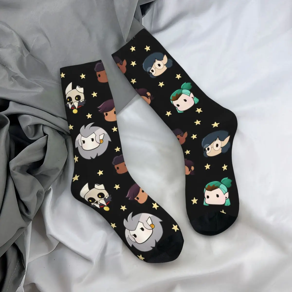 Cozy Women Socks Chibi Owl House Merch Soft Kawaii High Quality Sock All Season