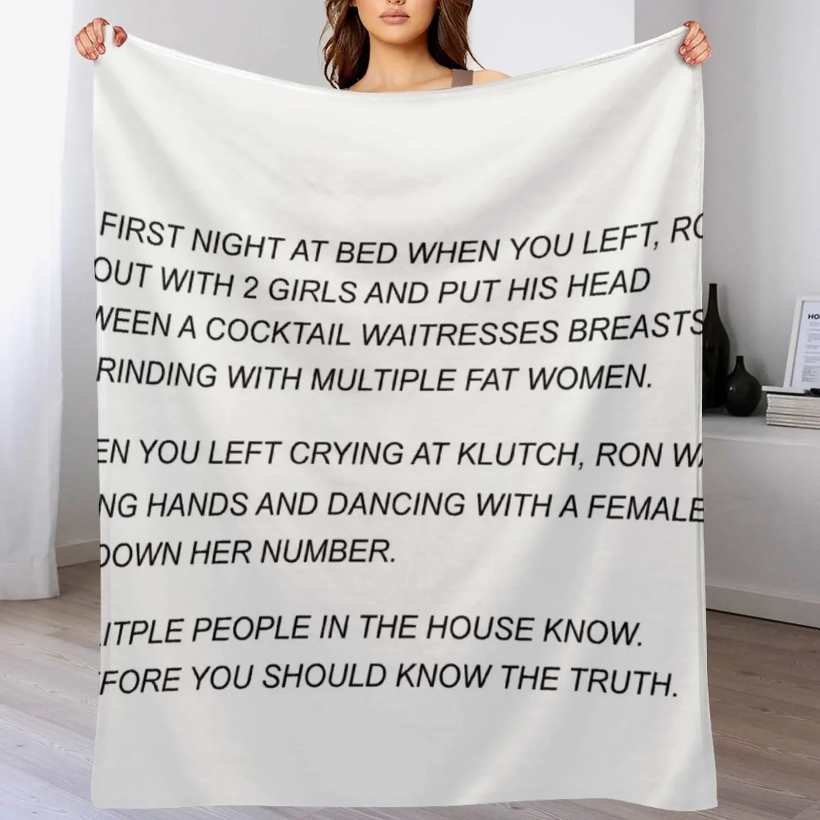 

Sammi Sweetheart Letter Throw Blanket Portable Lightweight Blanket for Travel Camping