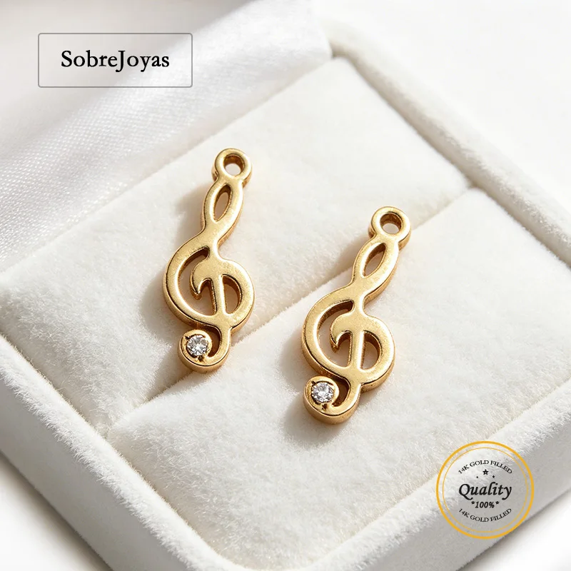 

14K Gold Filled Musical Note Charms for Jewelry Making - Versatile Accessories for Bracelets And Necklaces