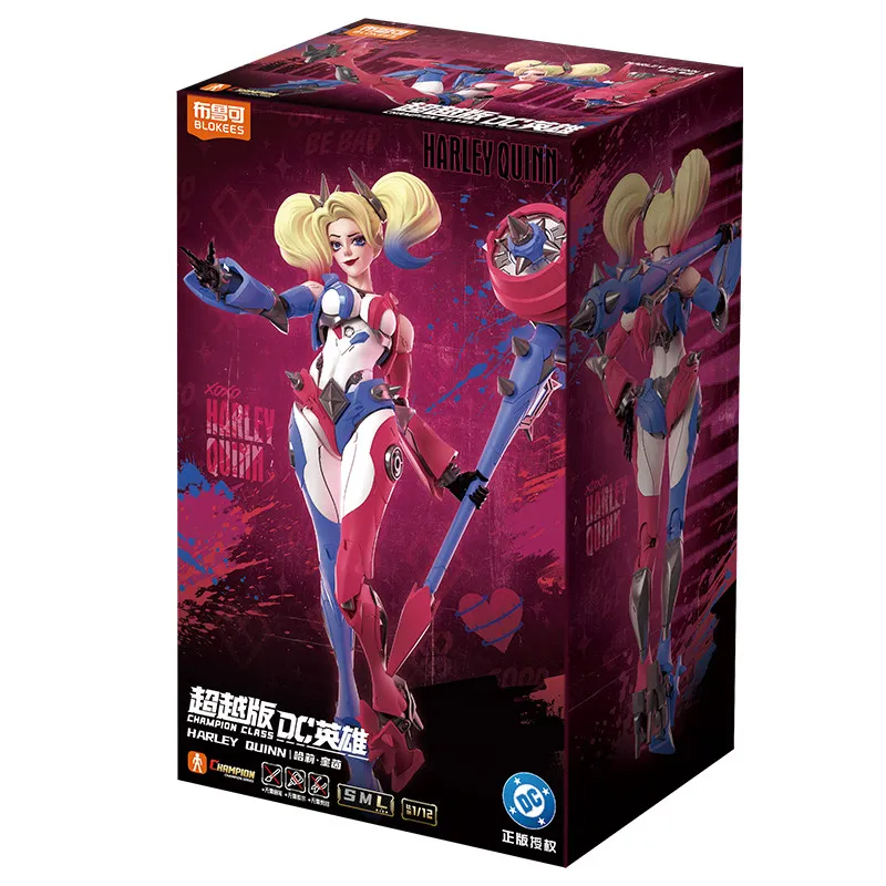 Genuine Blokees DC Heroes Beyond Version Harley Quinn 42 Articulations Model Kit Action Figure Interchangeable Accessories Gift view 2