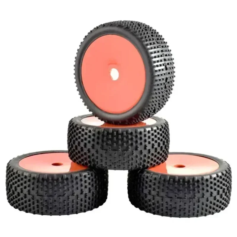 ยางรถออฟโรด 4 ชิ้น ขนาด 112 มม. พร้อมดุมล้อหกเหลี่ยม 17 มม. สำหรับรถแข่ง RC ขนาด 1/8 ขับเคลื่อน 4 ล้อ ใช้กับเครื่องยนต์ไนโตร HPI HSP BAZOOKA CAMPER Kyosho ZD Hongnuo