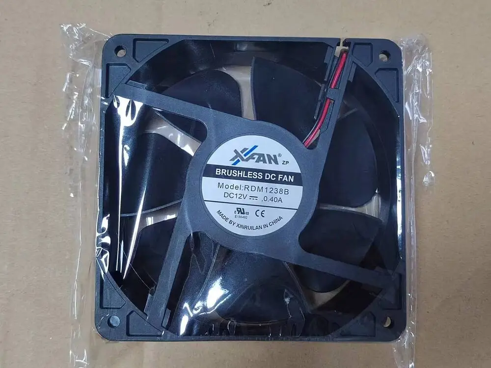 

XFAN BRUSHLESS DC FAN MODEL RDM1238B 12V 0,40A Double Ball Cooling Fan