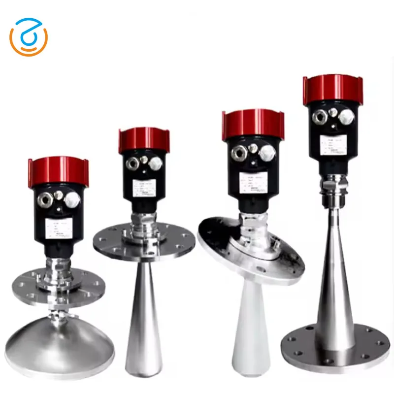 مستشعر قياس الاتصال المباشر، صلب، مسحوق، جزيئات، حبيبات سائلة ZHIAN-609 مقياس مستوى رادار الموجة الموجهة