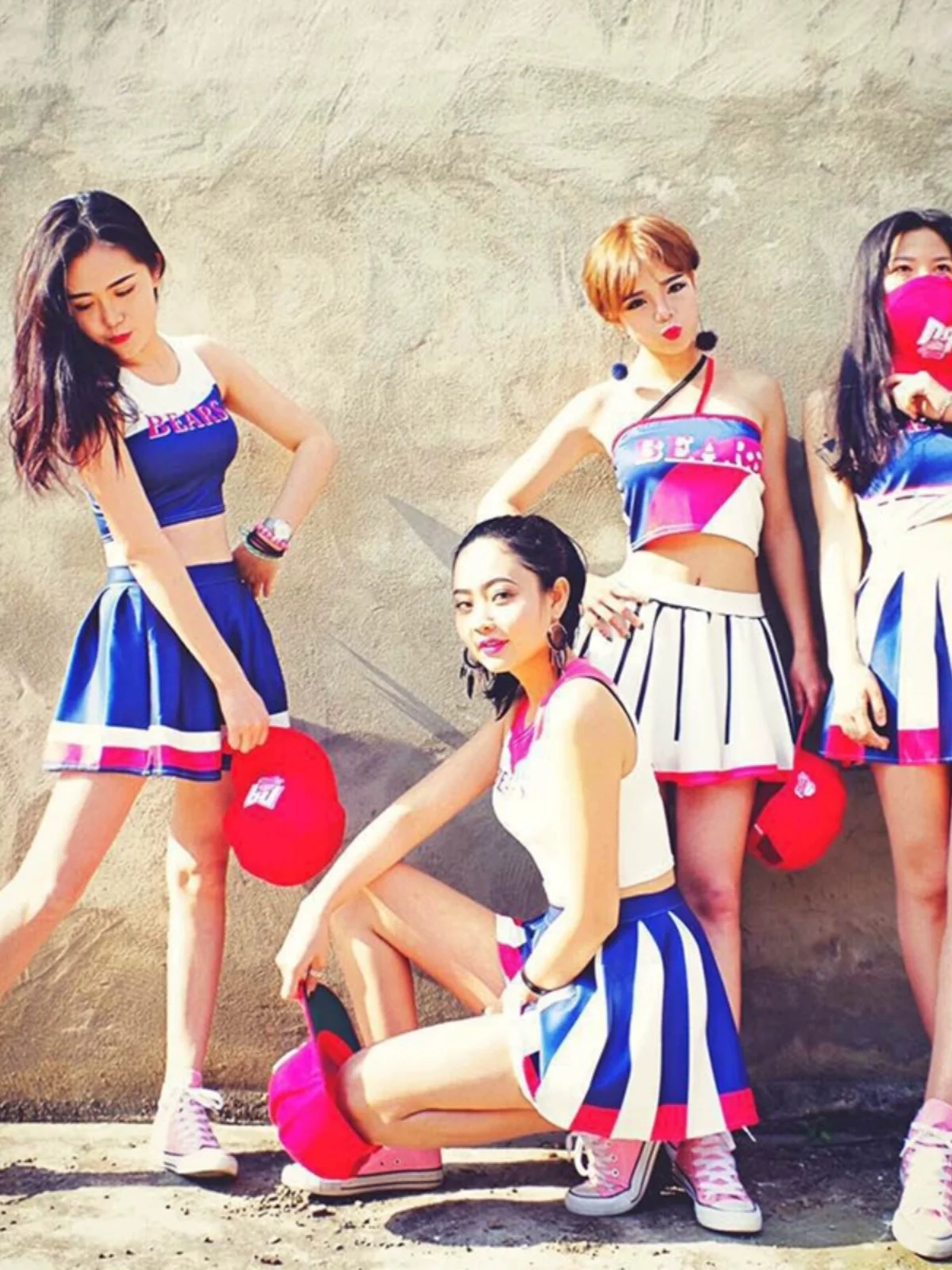 Performance Costume Women's Group Aerobics Cheerleading Outfit Gymnastics Dancewear School Campus Performance Apparel