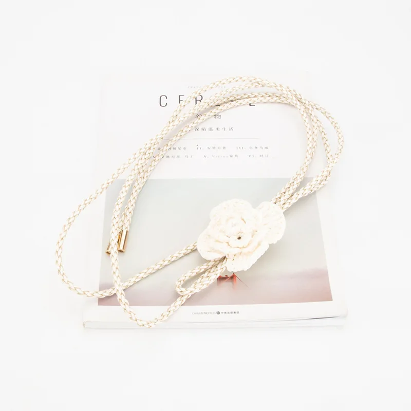 ใหม่โซ่เอวทอ โซ่ตกแต่งชุดสตรี โซ่ดอกไม้อเนกประสงค์