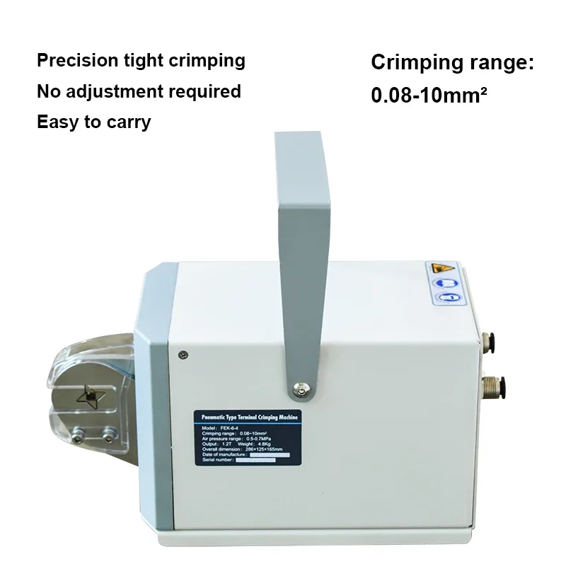 1.8T Pneumatic Terminal Crimping Machine 0.05-10mm² Tubular Terminal Crimping Machine Cold Pressed Terminal Crimping Pliers